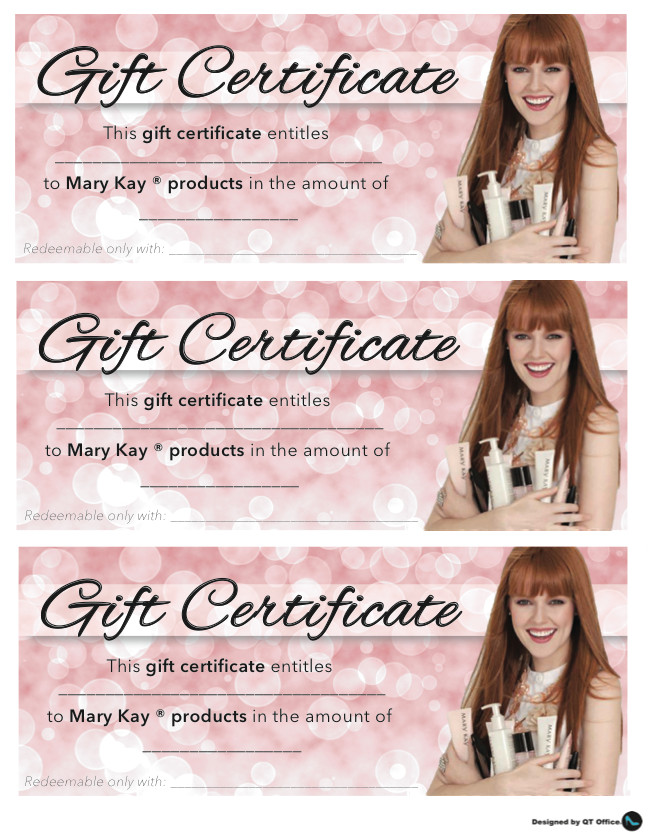 Mary Kay Gift Certificates Pdf Anne Hanson Mary Kay Sales Diretor Us Tc Gift Certificates