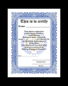 Masonic Certificate Template Free Free Masonic Certificates Masonicacademy
