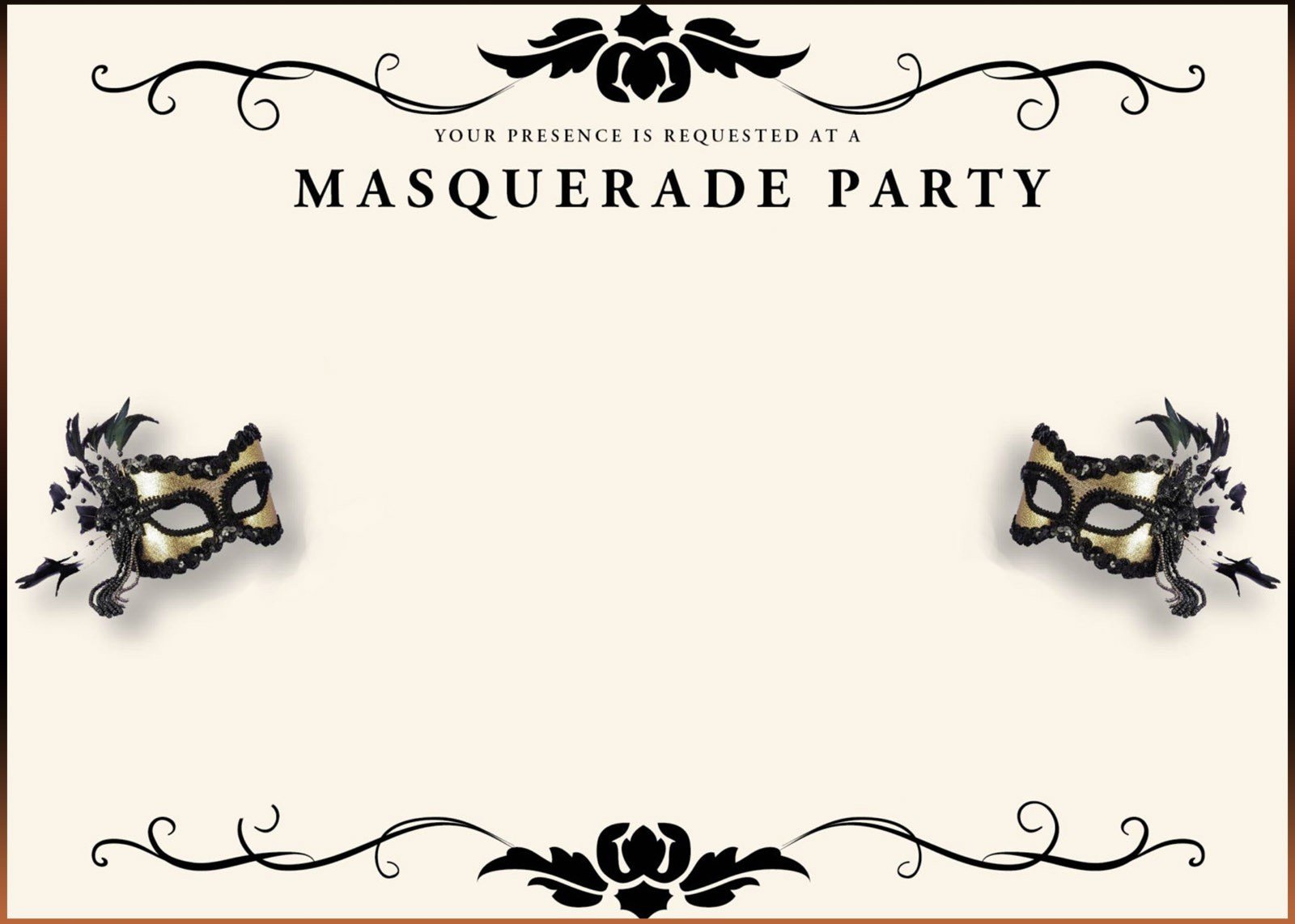 Masquerade Invitations Template Free Free Printable Masquerade Invitation Templates