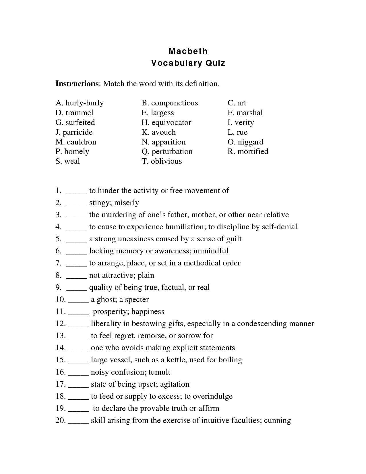 Matching Test Template Microsoft Word 14 Best Of Vocabulary Matching Worksheet Template