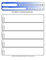 Matching Test Template Microsoft Word 6 Quiz Templates Excel Pdf formats