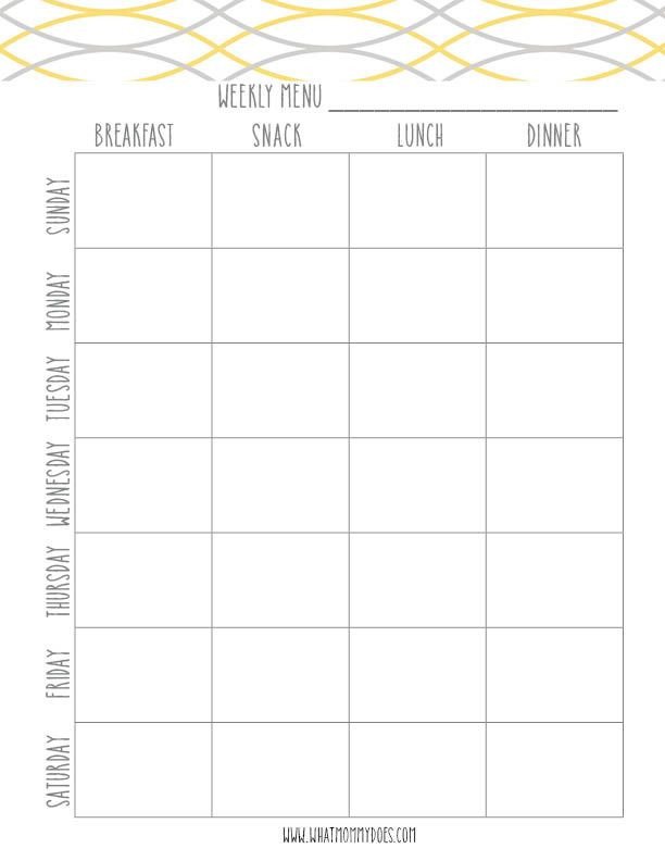 Meal Plan Template Free Free Printable Weekly Meal Planning Templates and A Week