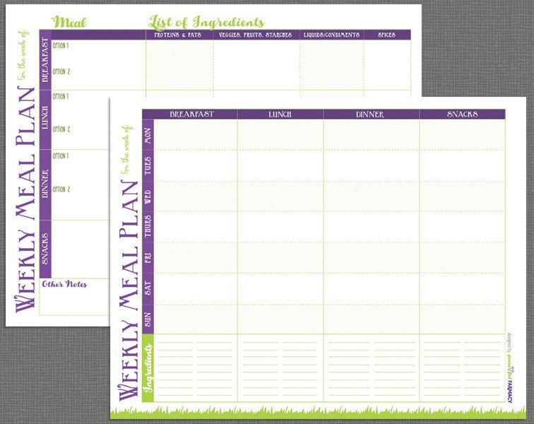 Meal Planning Calendar Template Printable Meal Prep Templates and Meal Planning Tips