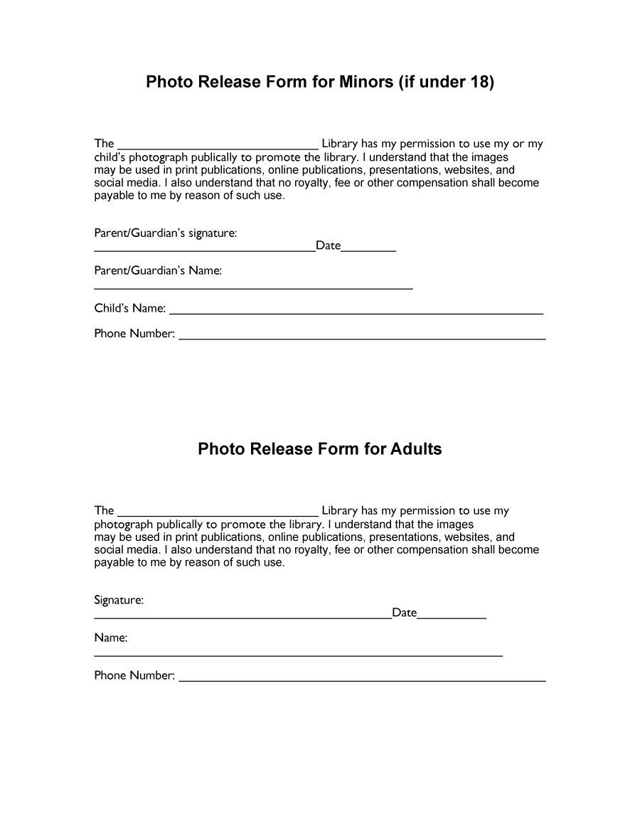 Media Release form Template 53 Free Release form Templates [word Pdf