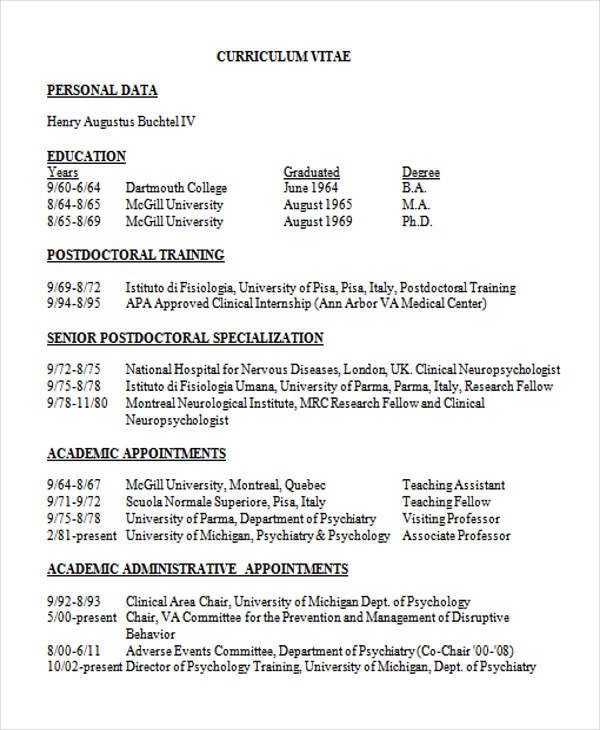 Medical Curriculum Vitae Templates 10 Medical Curriculum Vitae Templates Pdf Doc