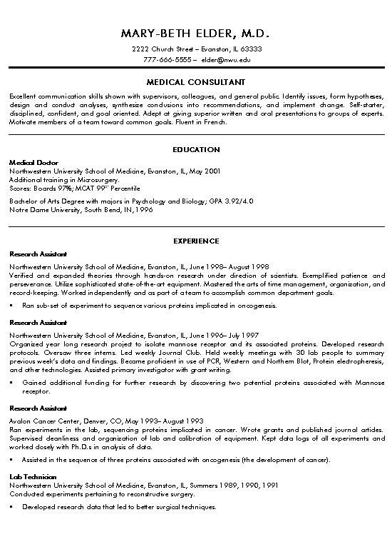 Medical Curriculum Vitae Templates Medical Doctor Resume Example
