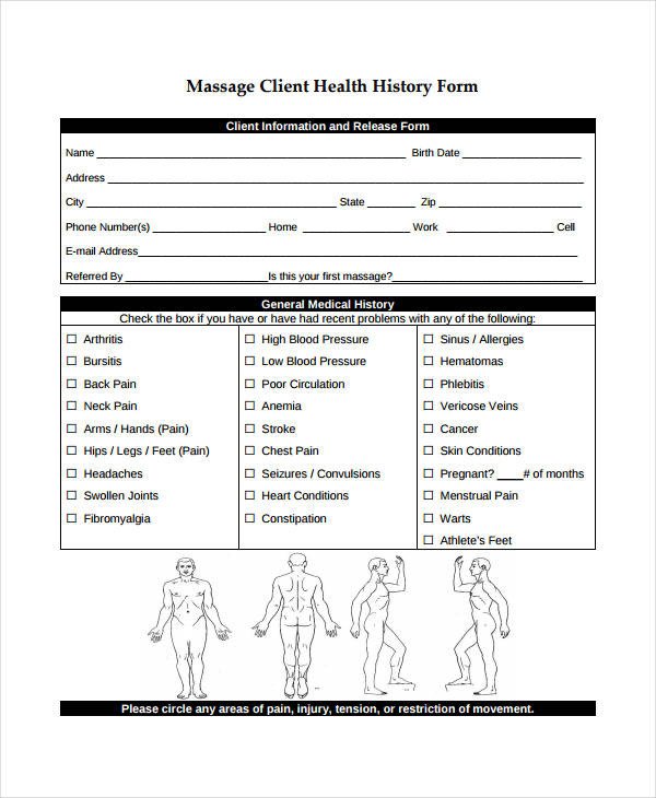 Medical History form Templates Medical History form 9 Free Pdf Documents Download