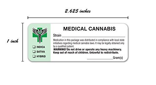 Medical Marijuana Label Template Generic Medical Cannabis Strain Labels State Pliant
