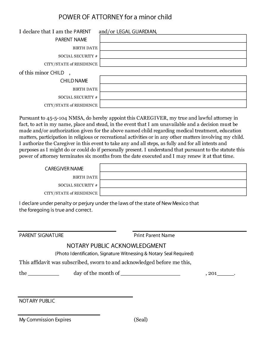 Medical Power Of attorney Template 50 Free Power Of attorney forms &amp; Templates Durable