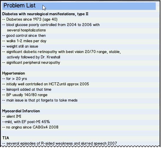 Medical Problem List Template Medical Problem List Template Frompo