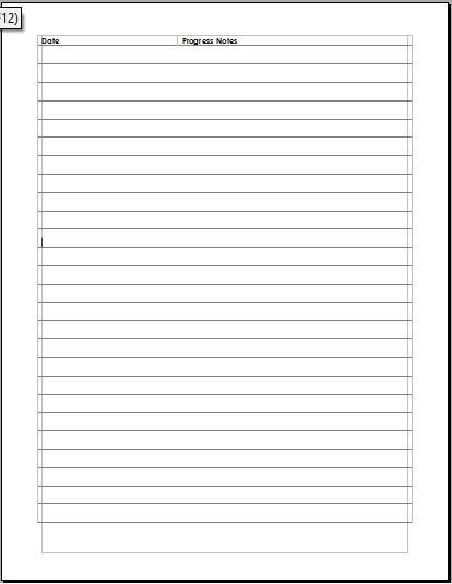 Medical Progress Notes Template Progress Note Template