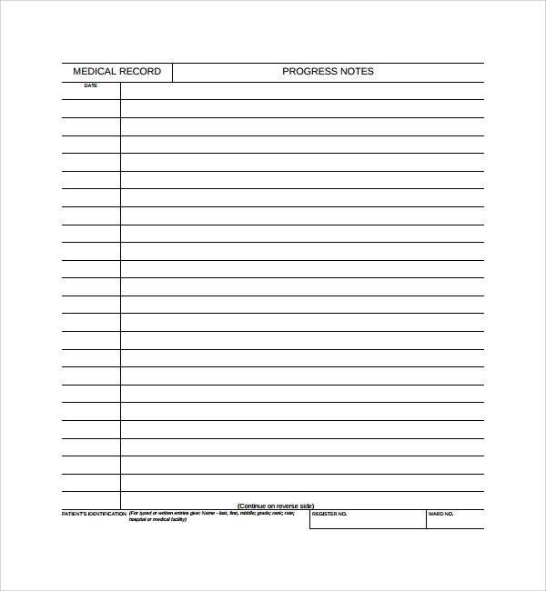 Medical Progress Notes Template Sample Progress Note Template 9 Free Documents Download