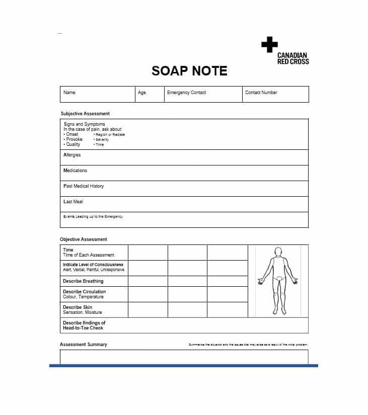 Medical Progress Notes Templates 40 Fantastic soap Note Examples &amp; Templates Template Lab
