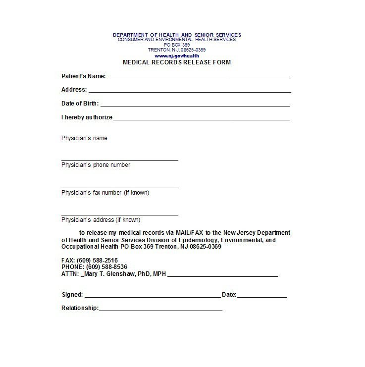 Medical Release form Templates 30 Medical Release form Templates Template Lab