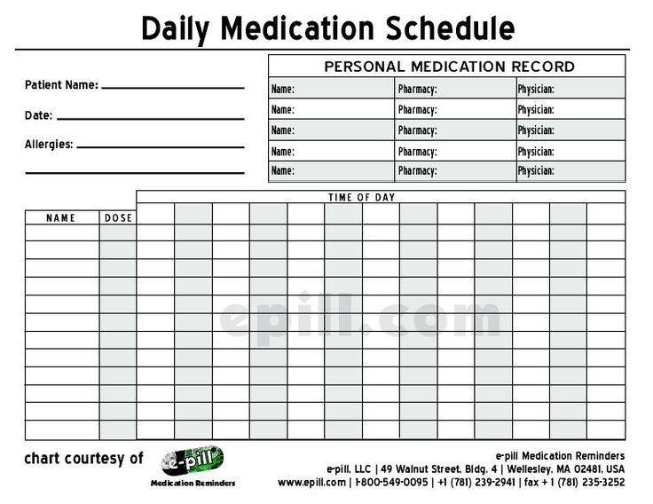 Medication Administration Record Template Excel Free Daily Medication Schedule Free Daily Medication