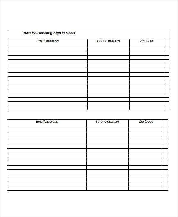 Meeting Sign In Sheet Sign In Sheet 30 Free Word Excel Pdf Documents
