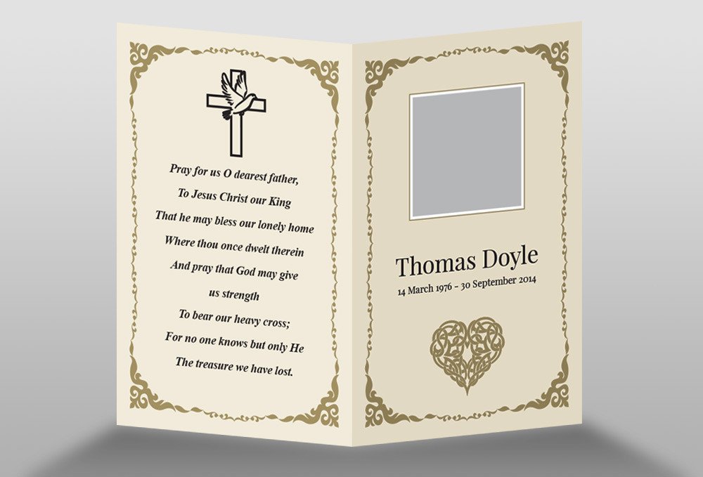 Memorial Card Template Free Download Free Memorial Card Template In Indesign format Download