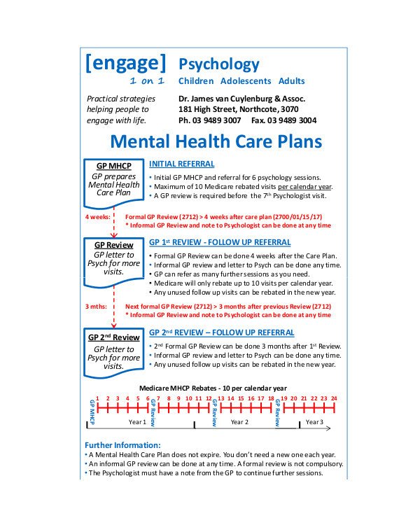 Mental Health Treatment Plan Template 11 Mental Health Care Plan Templates Pdf Doc