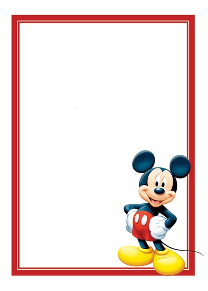 Mickey Mouse Birthday Invitations Template Free Mickey Mouse Invitations Template