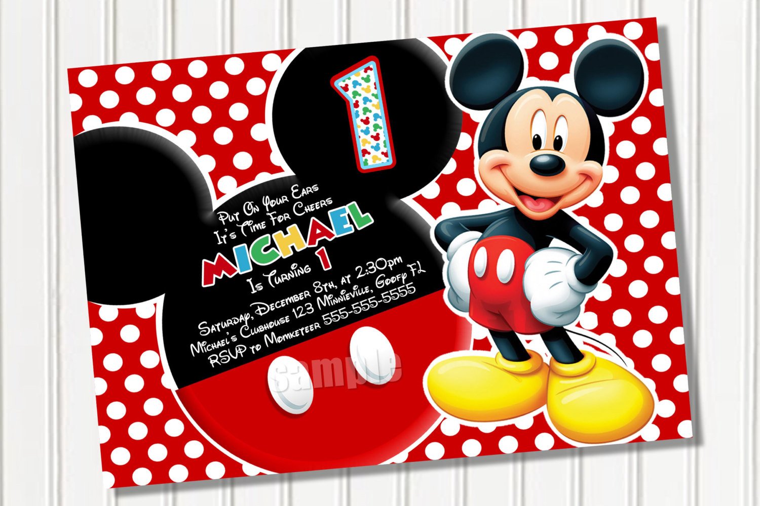 Mickey Mouse Birthday Invitations Template Free Mickey Mouse Template Download Free Clip Art Free