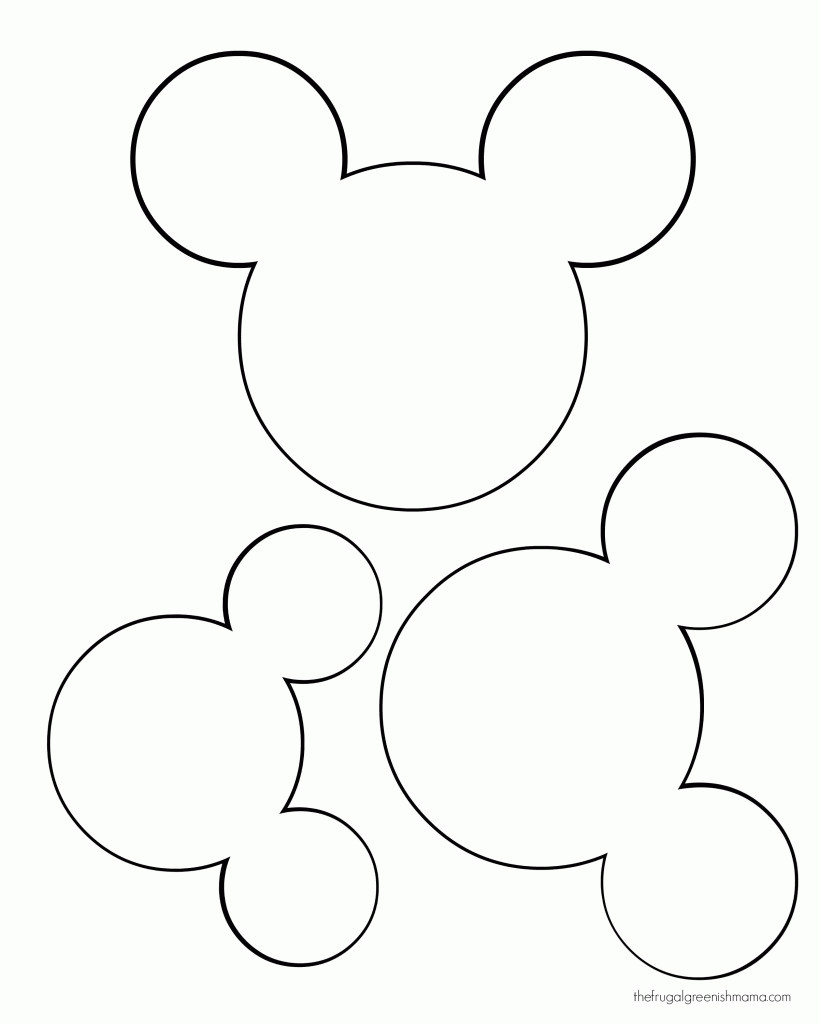 Mickey Mouse Face Template Mickey Mouse Face Coloring Pages Coloring Home