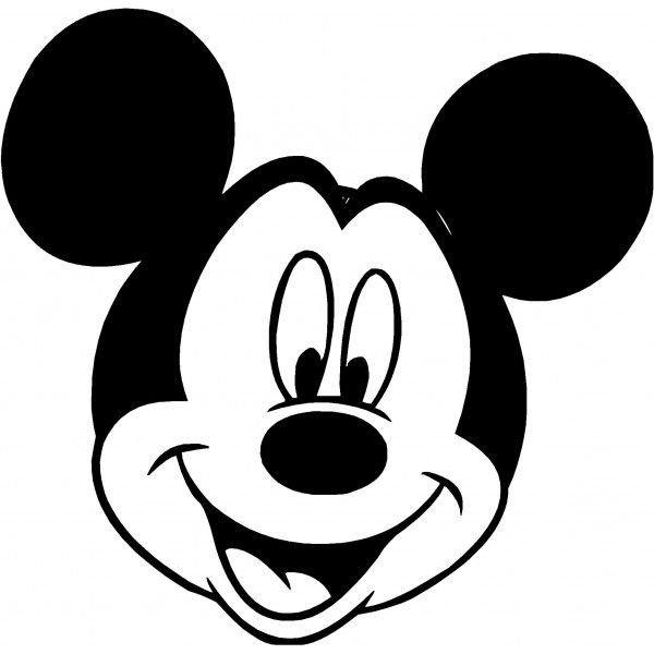 Mickey Mouse Face Template Mickey Mouse Face Silhouette at Getdrawings