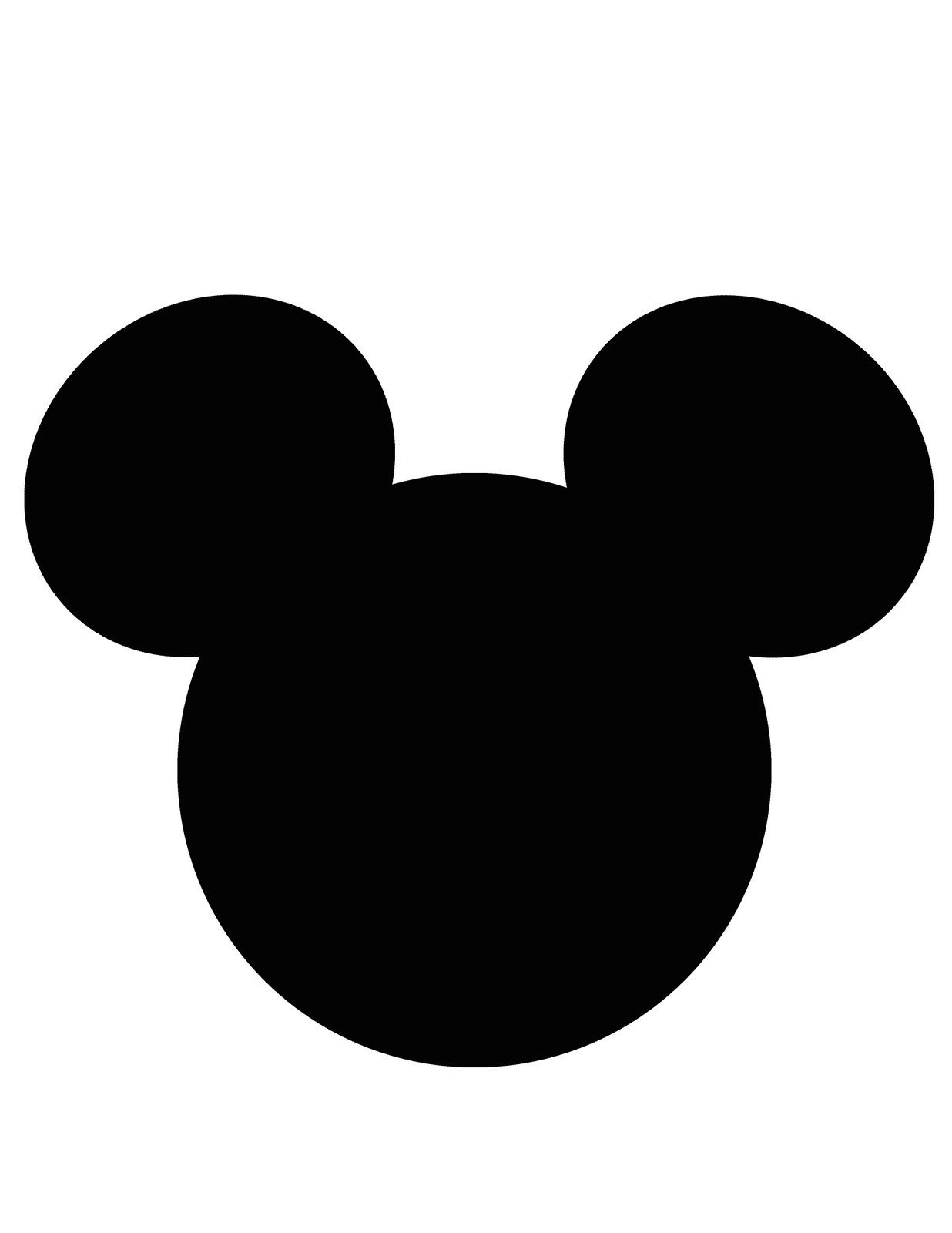 Mickey Mouse Face Template Mickey Mouse Head Template