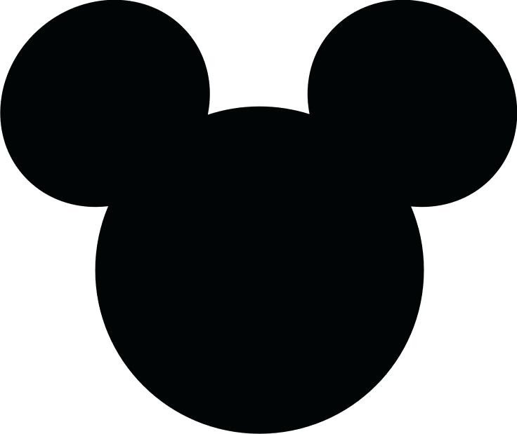 Mickey Mouse Face Template Mickey Mouse Silhouette at Getdrawings