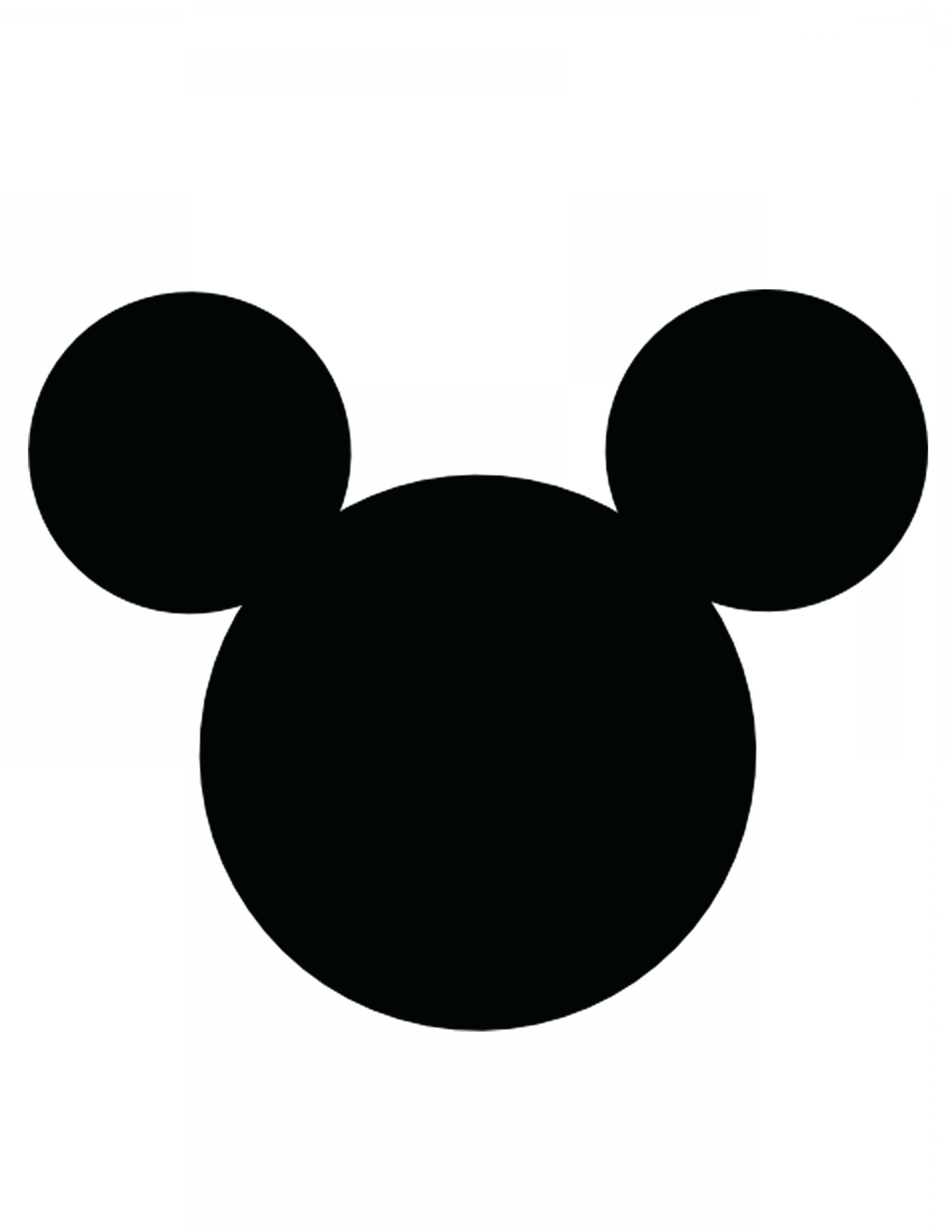 Mickey Mouse Face Template Mickey Vector