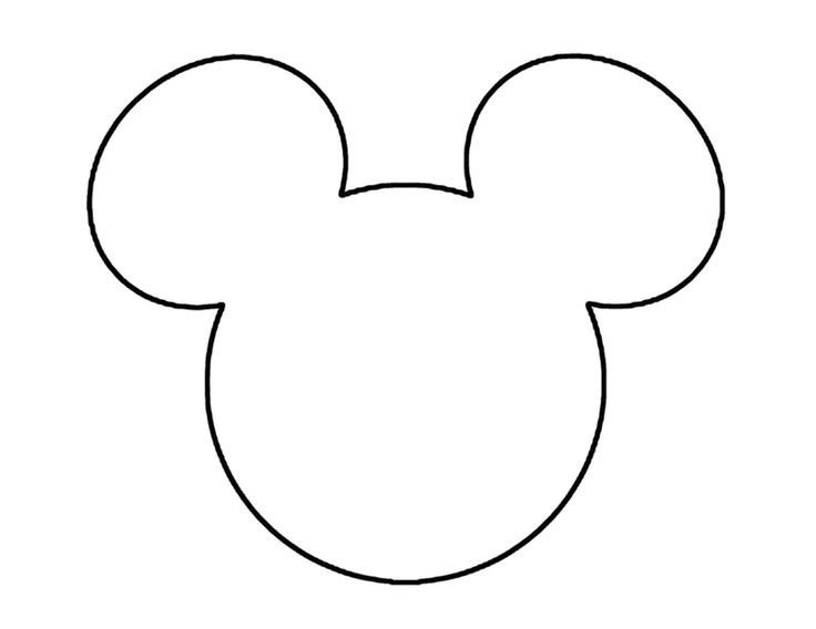 Mickey Mouse Face Template Outline Mickey Mouse Head Cliparts