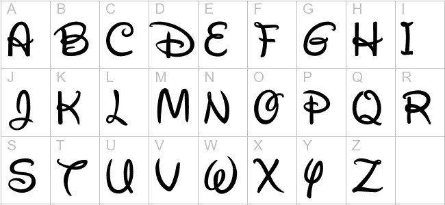 Mickey Mouse Font Free Waltograph Ui Font for Walt Disney Fonts