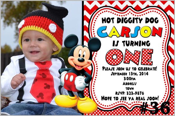 Mickey Mouse Invitations Template Mickey Mouse Invitation Templates – 26 Free Psd Vector