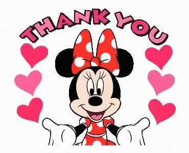 Mickey Mouse Thank You Images Minnie Mouse Thank You Gif Minniemouse Thankyou Kisses