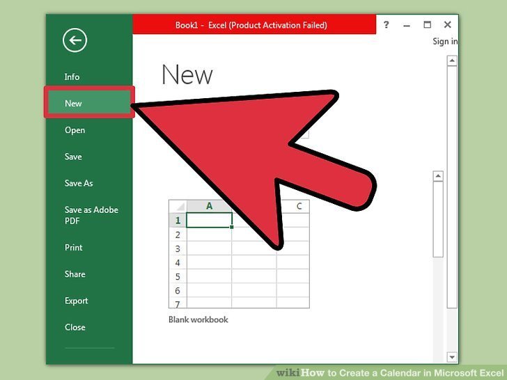 Microsoft Excel Calendar Template How to Create A Calendar In Microsoft Excel with