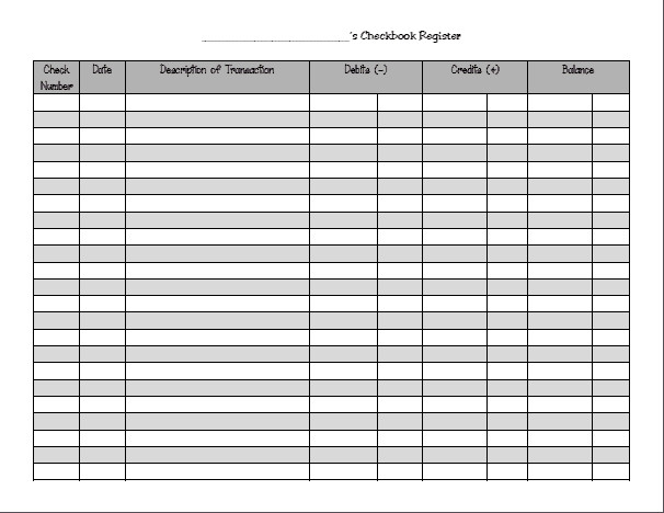 Microsoft Excel Checkbook Template 9 Excel Checkbook Register Templates Excel Templates