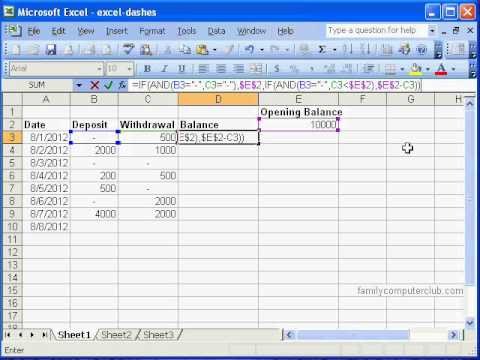 Microsoft Excel Checkbook Template Checkbook Register In Ms Excel