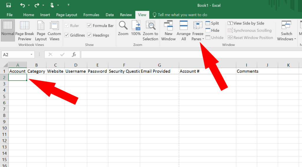 Microsoft Excel Password Template How to Use Excel as A Password Keeper Free Template