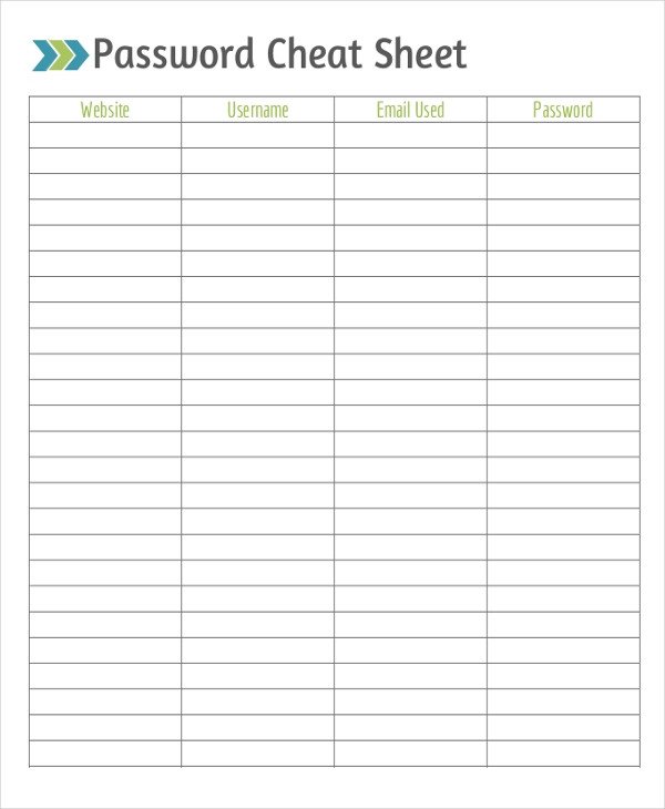 Microsoft Excel Password Template Spreadsheet Template – 16 Free Word Pdf Documents