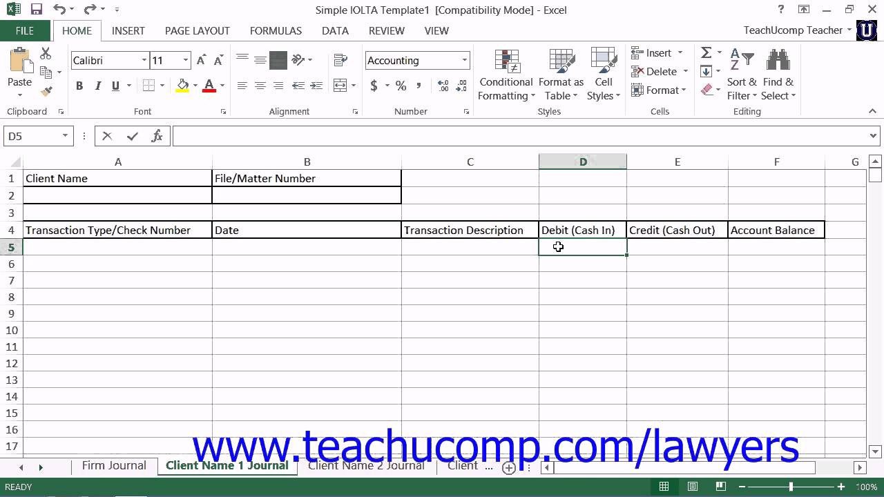 Microsoft Excel Spreadsheet Template Microsoft Excel 2013 Training for Lawyers Using the