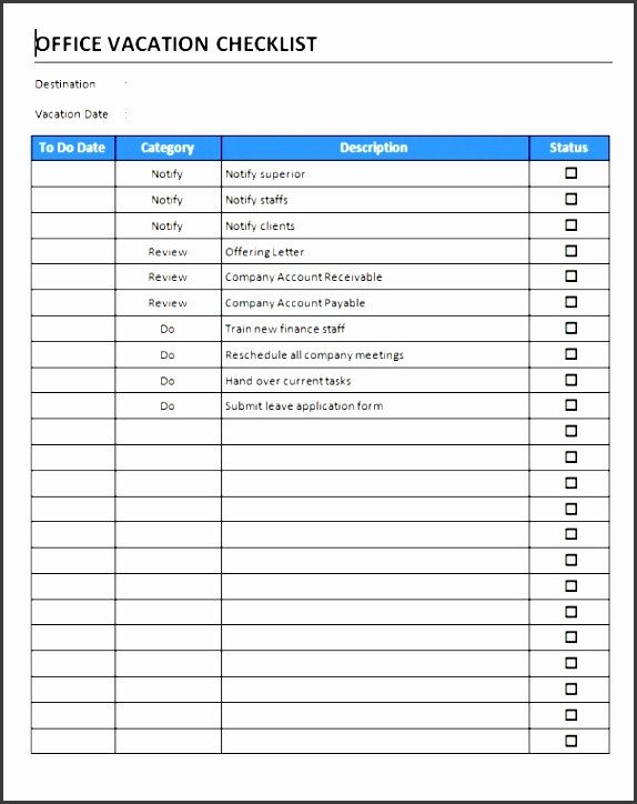 Microsoft Office Check Template 9 Fice Checklist Template Sampletemplatess