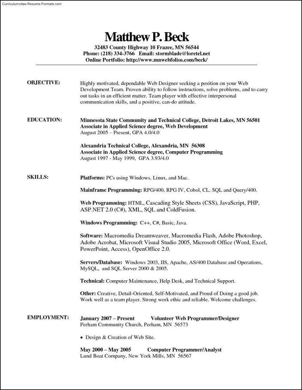 Microsoft Office Templates Resume College Resume Template for Microsoft Word 2007 Free