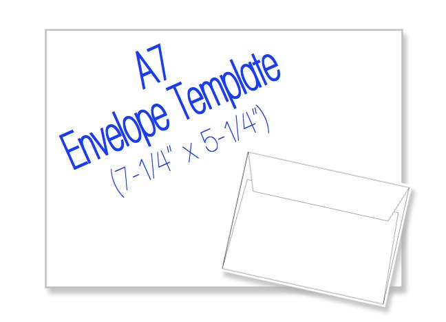 Microsoft Word A7 Envelope Template A7 Envelope 7 1 4 X 5 1 4 Blank by Heritageexpressions On Etsy