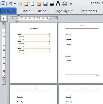 Microsoft Word Book Templates Create An E Book Template In Microsoft Word