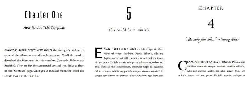 Microsoft Word Book Templates Free Book Design Templates and Tutorials for formatting In