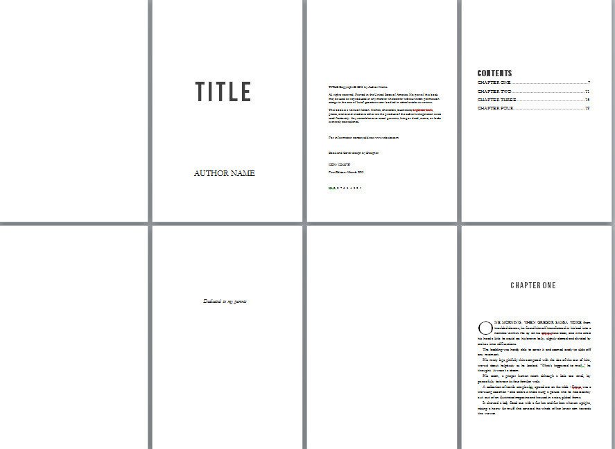 Microsoft Word Book Templates Free Book Design Templates and Tutorials for formatting In