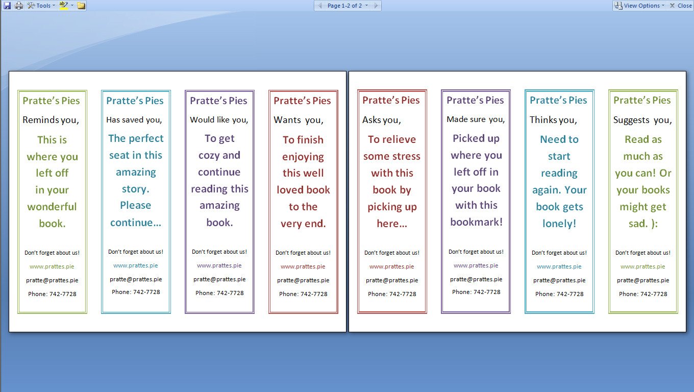 Microsoft Word Bookmark Template How to Print A Two Sided Document Using Microsoft Word or