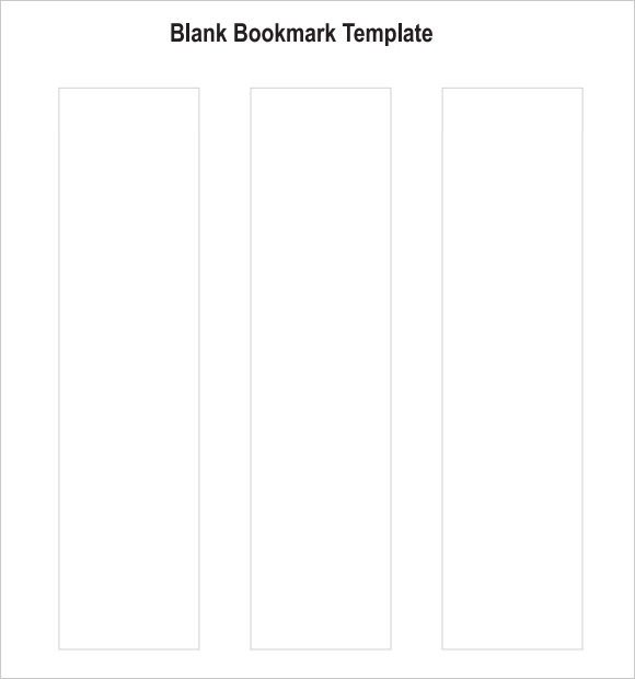 Microsoft Word Bookmark Template Sample Blank Bookmark 6 Documents In Pdf Word