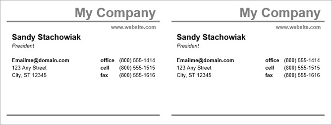 Microsoft Word Business Card Template How to Make Free Business Cards In Microsoft Word with