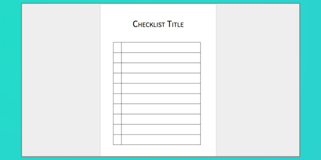 Microsoft Word Checklist Template Checklist Template Word Free Download the Best Home
