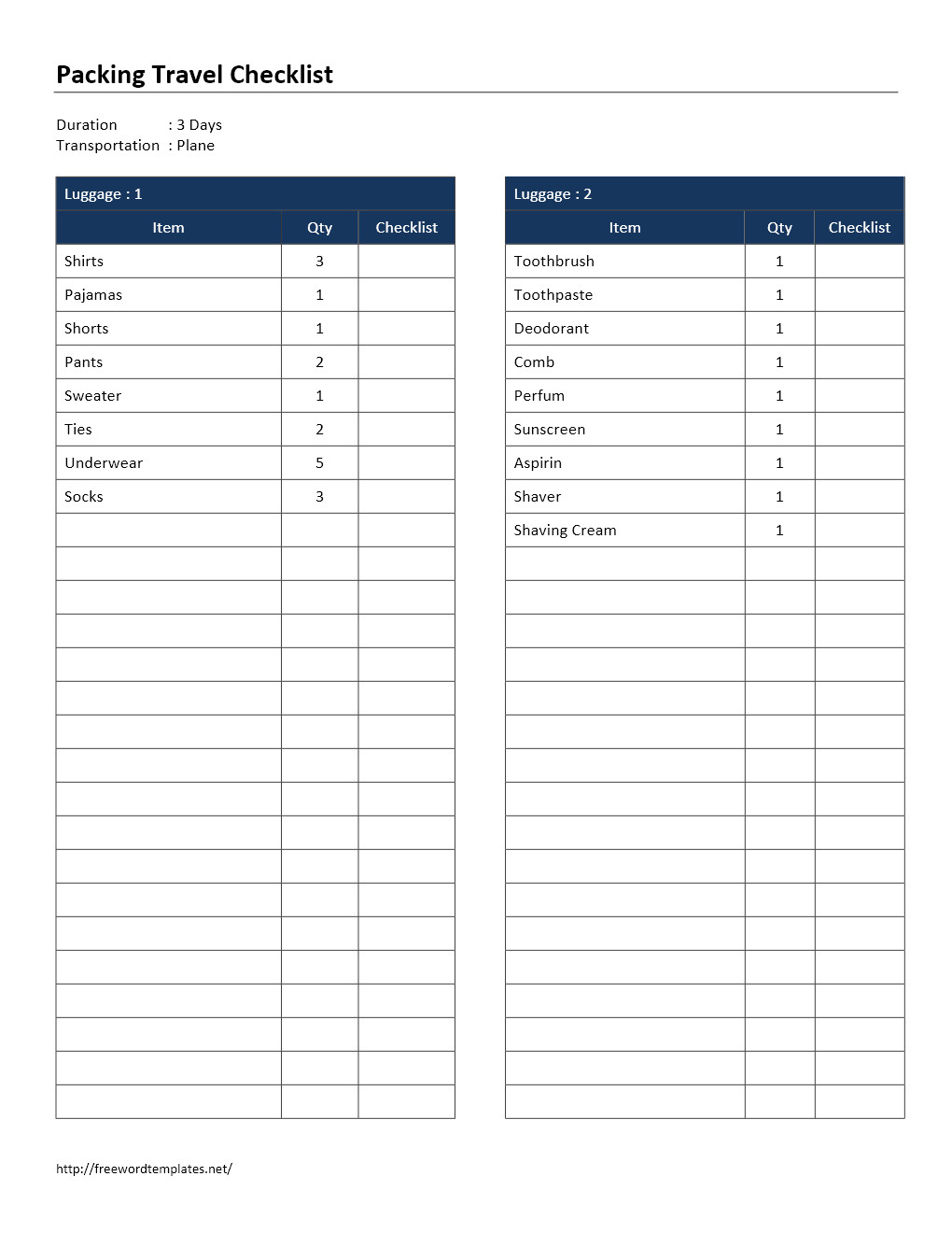 Microsoft Word Checklist Template Checklist Word Templates Free Word Templates